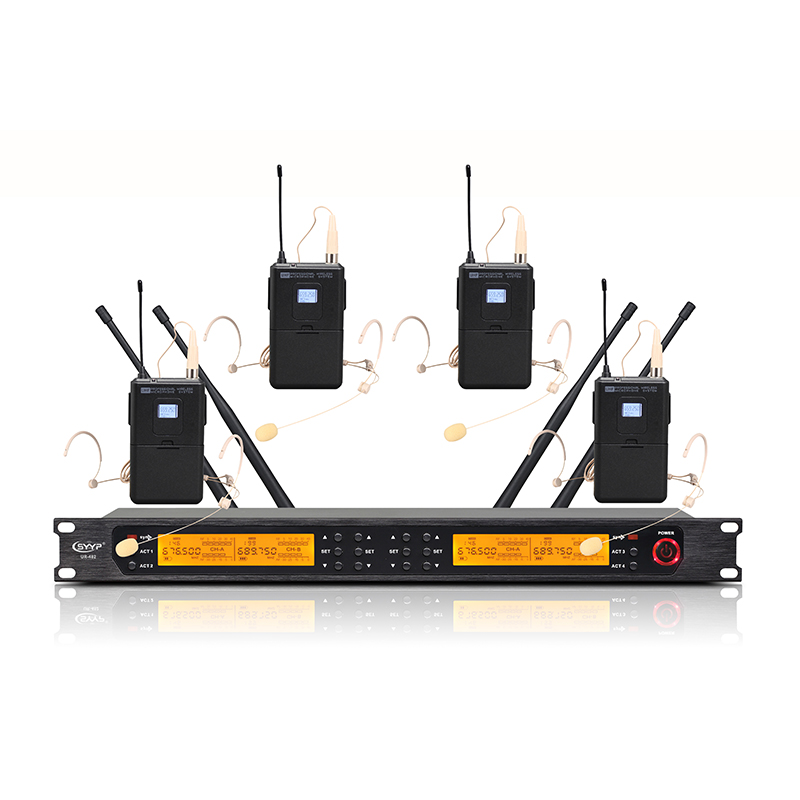 UR-482 一拖四头戴领夹无线麦克风