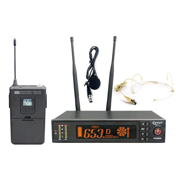 UR-130 真分集一拖一头戴领夹式麦克风